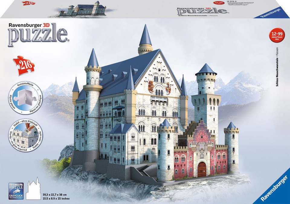 3d Puzzle Maxi 216 Τεμ. Κάστρο Neuschwanstein