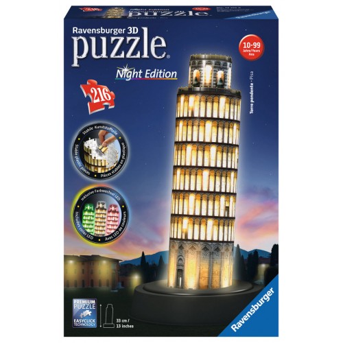 3d Puzzle Night Edition 216 Τεμ. Κεκλιμένος Πύργος Της Πίζας