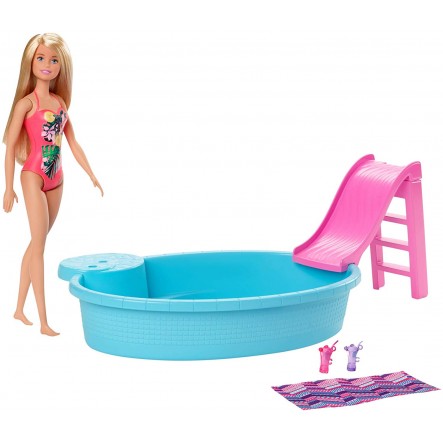 Barbie Pool Νέα Εξωτική Πισίνα Με Κούκλα.