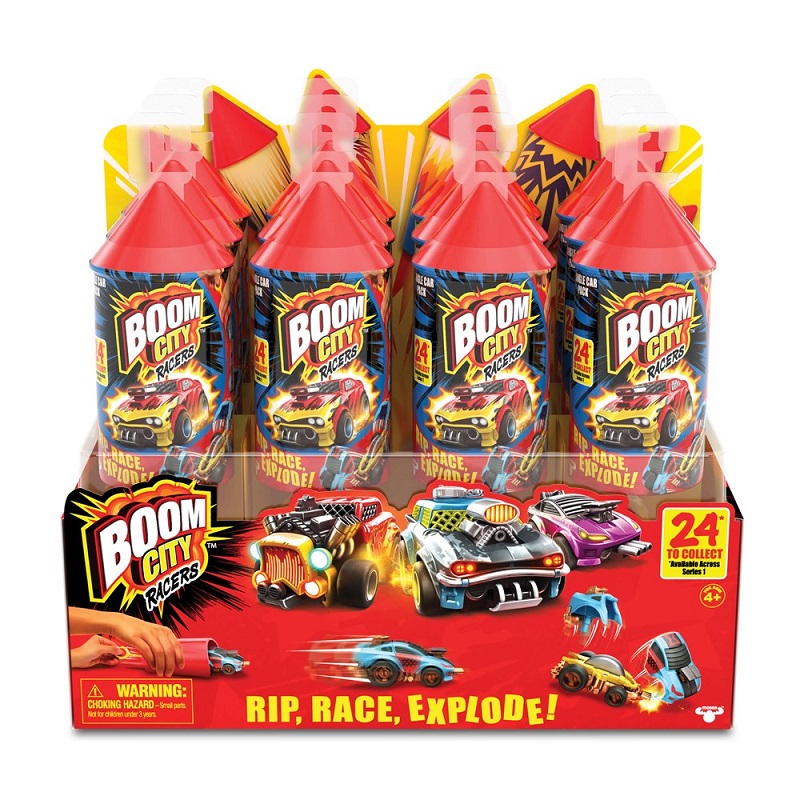 Boom City Racers S1 Single Pack (Fsdu 32pcs) (1όχημα, 1x Εκτοξευτής)