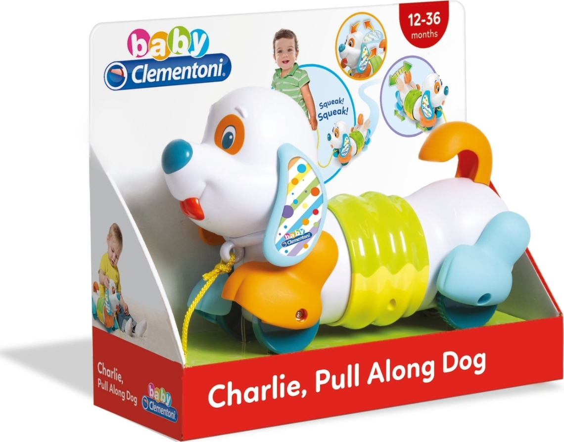 Clementoni Βρεφικό Παιχνίδι Charlie Pull Along Dog