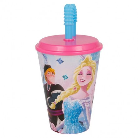 Disney Frozen Ποτήρι Με Καλαμάκι 430ml