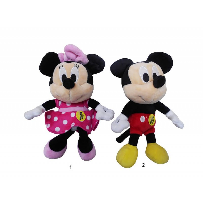 Mickey Mouse Club House Mini Λούτρινα Με Ήχους - 2 Σχέδια (MKE03000)