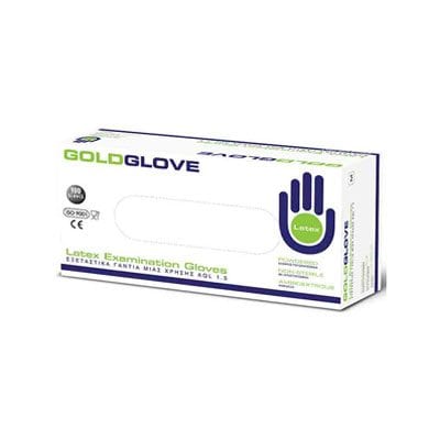 Γάντια latex Goldglove Medium.