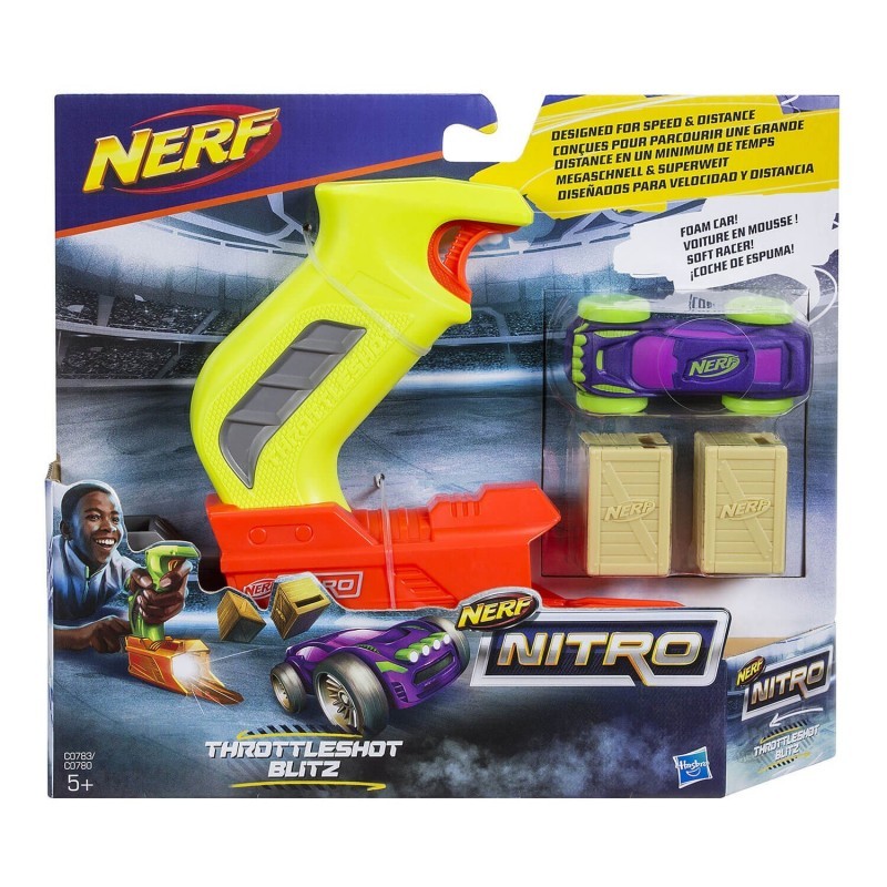 Hasbro Nerf Nitro Throttleshot Blitz Αυτοκινητάκι Με Εκτοξευτή
