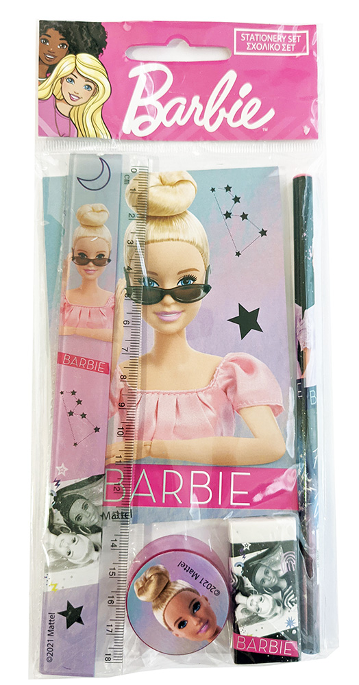Gim Σετ Σχολικό + Μπλοκ Barbie
