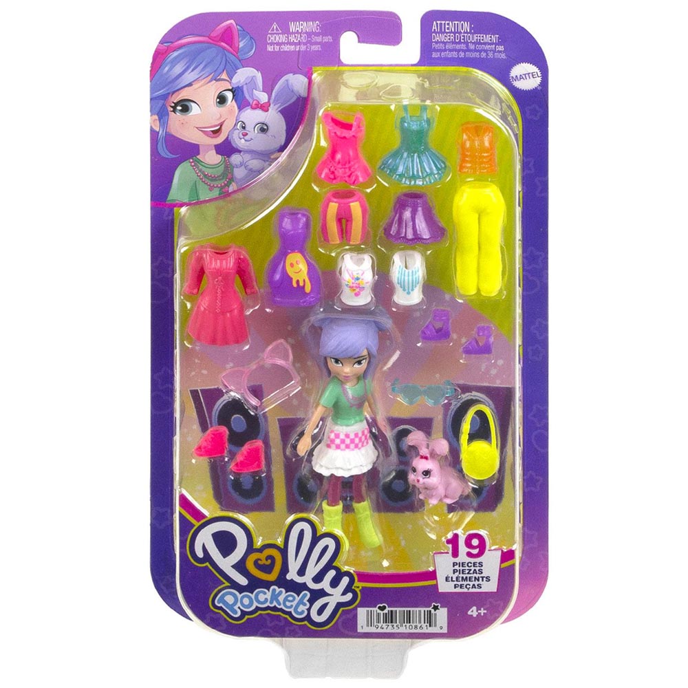 Mattel Polly Pocket Κούκλα Μόδας (HKV88/HRD60)