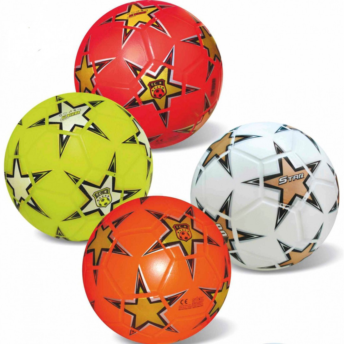 Μπάλα Πλαστική Soccer Ball Αστέρι 23cm