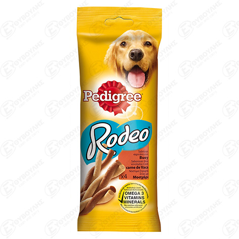 Pedigree Rodeo Συμπυκνωμένη Τροφή Για Σκύλους Στικ Με Μοσχάρι 70gr