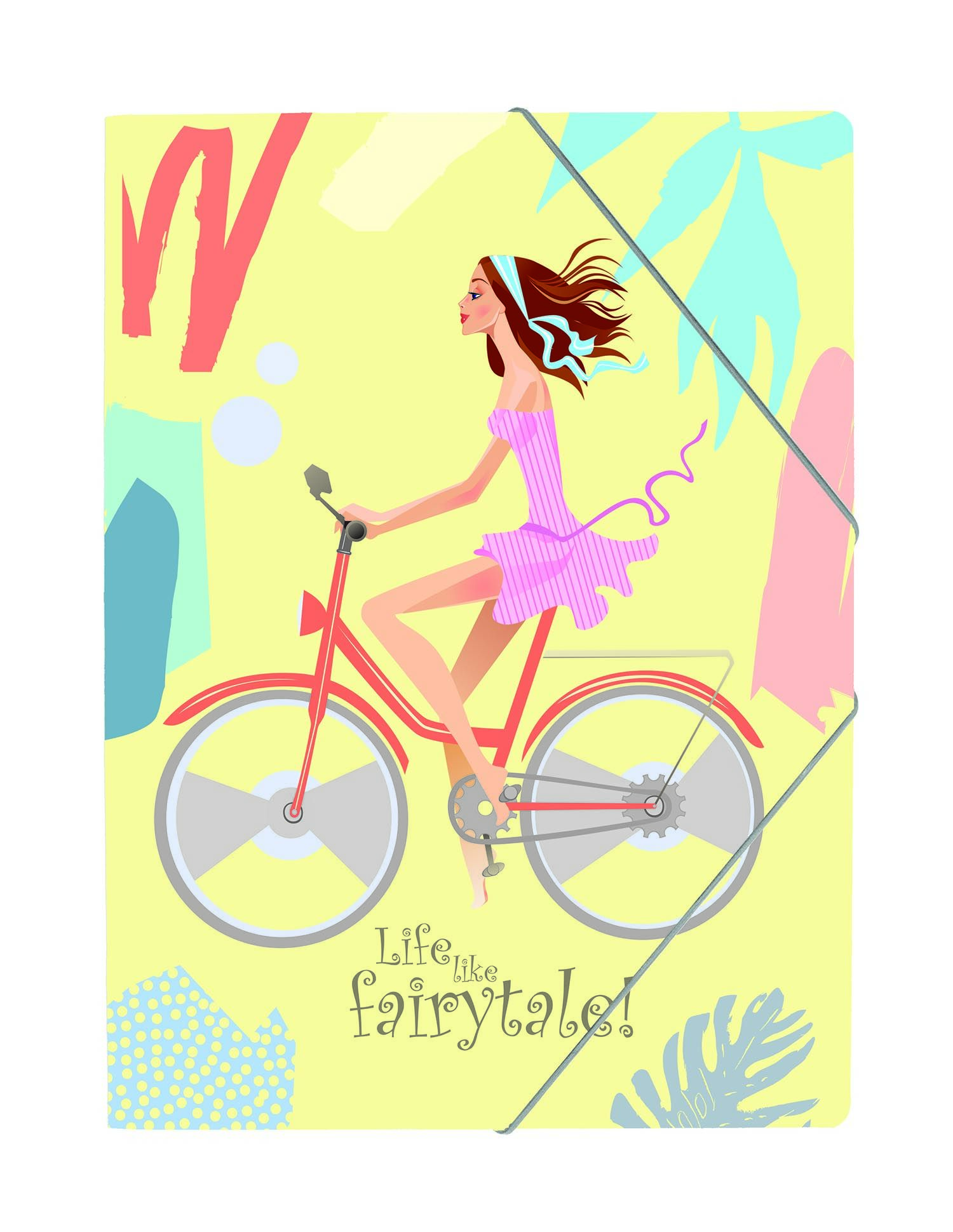 Pepitta Ντοσιέ PP Life Like Fairytale Με Λάστιχο A4 Ποδήλατο