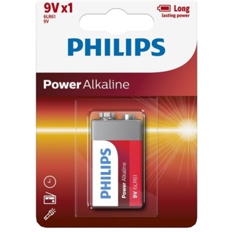 Philips Power Alkaline 9V (1τμχ)