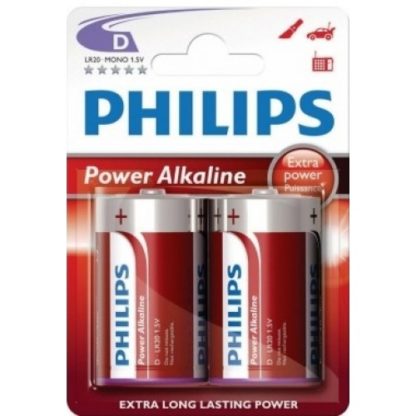Philips Power Alkaline D (2τμχ)