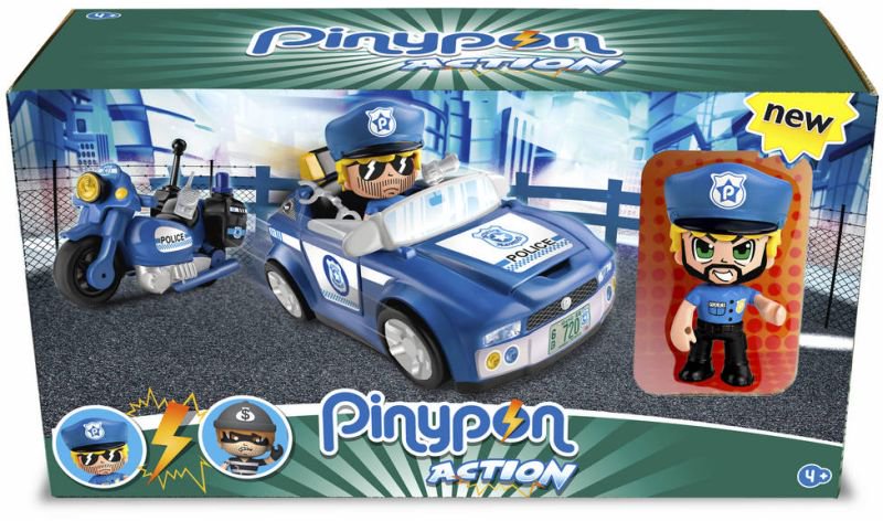 Pinypon Action Αστυνομικό Όχημα & Φιγούρα