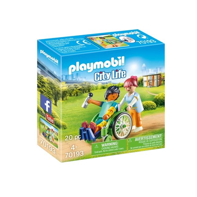 Playmobil Ασθενής Με Καροτσάκι
