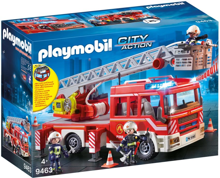 Playmobil Όχημα Πυροσβεστικής Με Σκάλα & Καλάθι Διάσωσης (9463)
