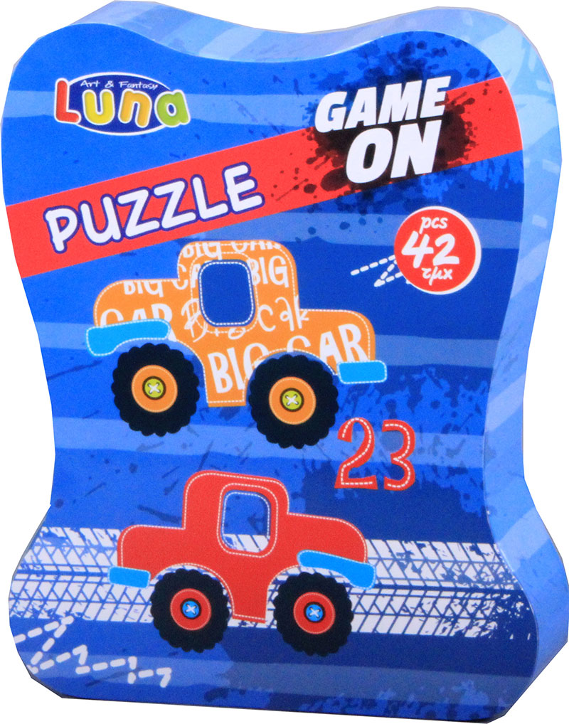 Puzzle 42 Τεμάχια 25x20x5εκ. Αυτοκίνητα Luna