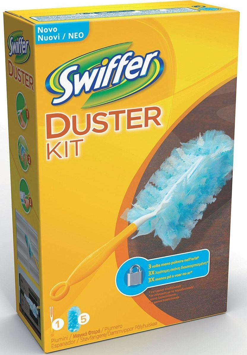 Swiffer Duster Kit Λαβή Και 5 Φτερά Ξεσκονίσματος Λεβάντα