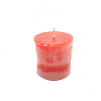 Κερί Κολώνα Aρωματικό Φράουλα 5x5 cm