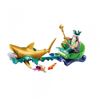 Playmobil Βασιλιάς Της Θάλασσας Με Άμαξα Καρχαρία