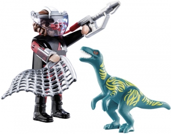 Playmobil Duo Pack Βελοσιράπτορας και κυνηγός δεινοσαύρων (70693)