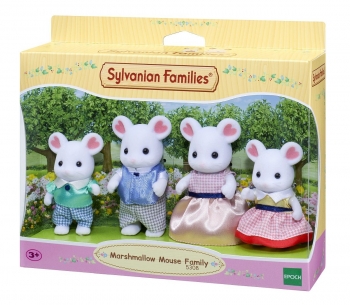 Sylvanian Families: Marshmallow Mouse Family