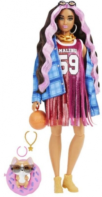 Mattel Barbie Extra-basketball Jersey - (Hdj46)