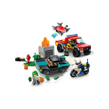 Lego City Fire Fire Rescue & Police Chase (60319)