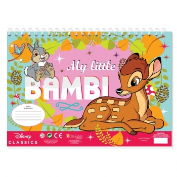 Μπλόκ Ζωγραφικής Bambi 23x33 40Φ Αυτοκόλλητα -Στένσιλ 2 Σχέδια (000563019)