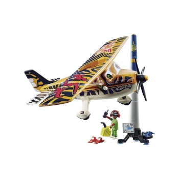 Playmobil Air Stuntshow Ακροβατικό Αεροπλάνο Τίγρης