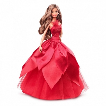 Barbie Συλλεκτική Κούκλα Holiday 2022 Καστανή (HBY05)
