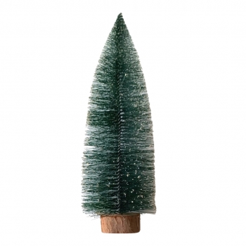 Χριστουγεννιάτικο Διακοσμητικό Έλατο Κώνος Πράσινο Μπρονζέ/Ασημί Glitter 40cm