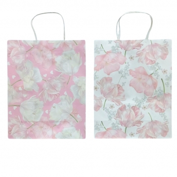 Τσάντα Δώρου Πάλ Χρώματα Λουλούδια 19x9,5x26cm