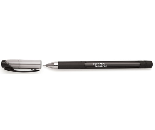 Unimax Στυλό Διαρκείας Με Καπάκι Top Tek Fusion 1,0mm Μαύρο