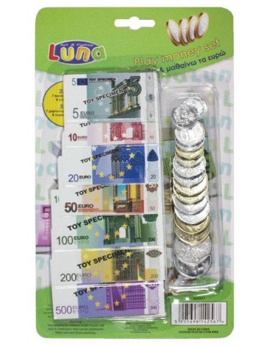 Χαρτονομίσματα - Κέρματα Ευρώ 37 Τεμάχια Σετ Luna